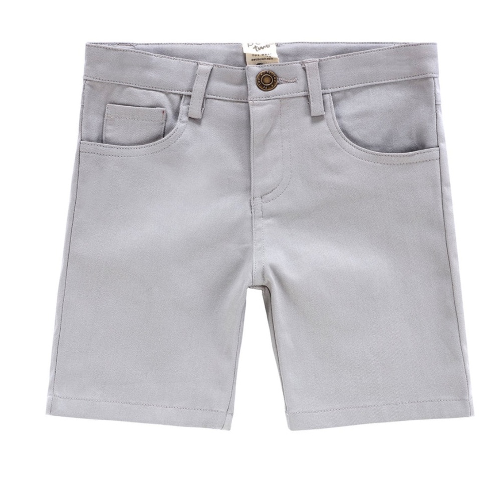 NWT Petit Clair bermuda shorts light gray size 6 boys kids